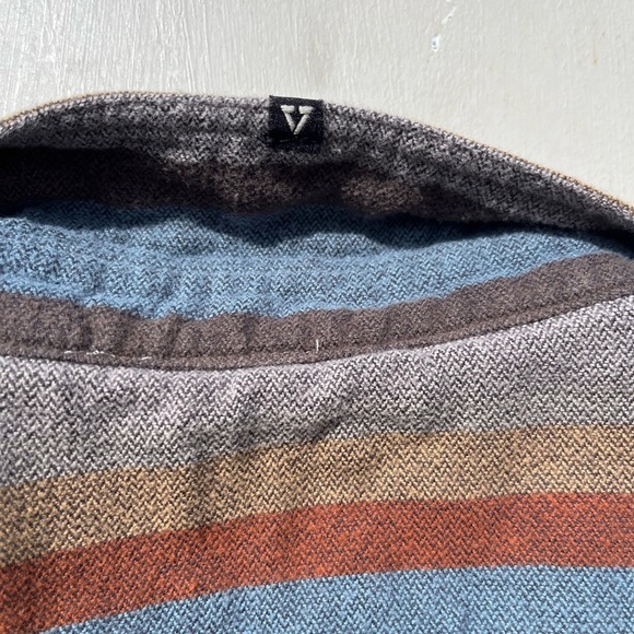 Men's Vissla Button Down Shirt Multicolor Striped XL Classic Cotton Beach Surf - Picture 12 of 16